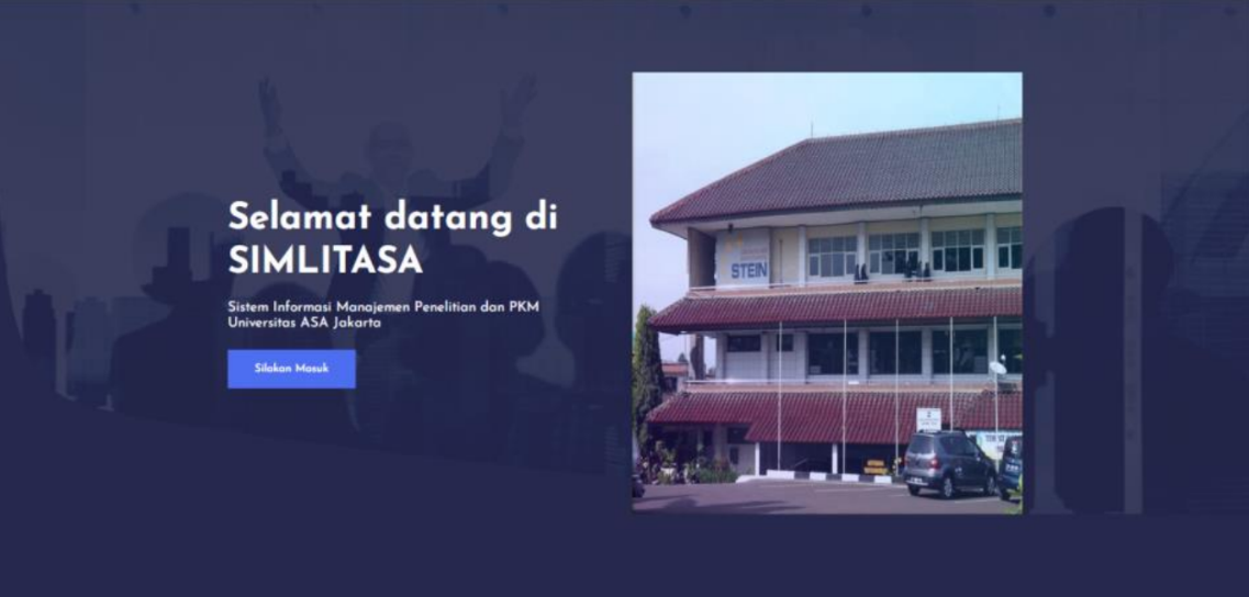 SIMLITASA — Research Information System screenshot 2
